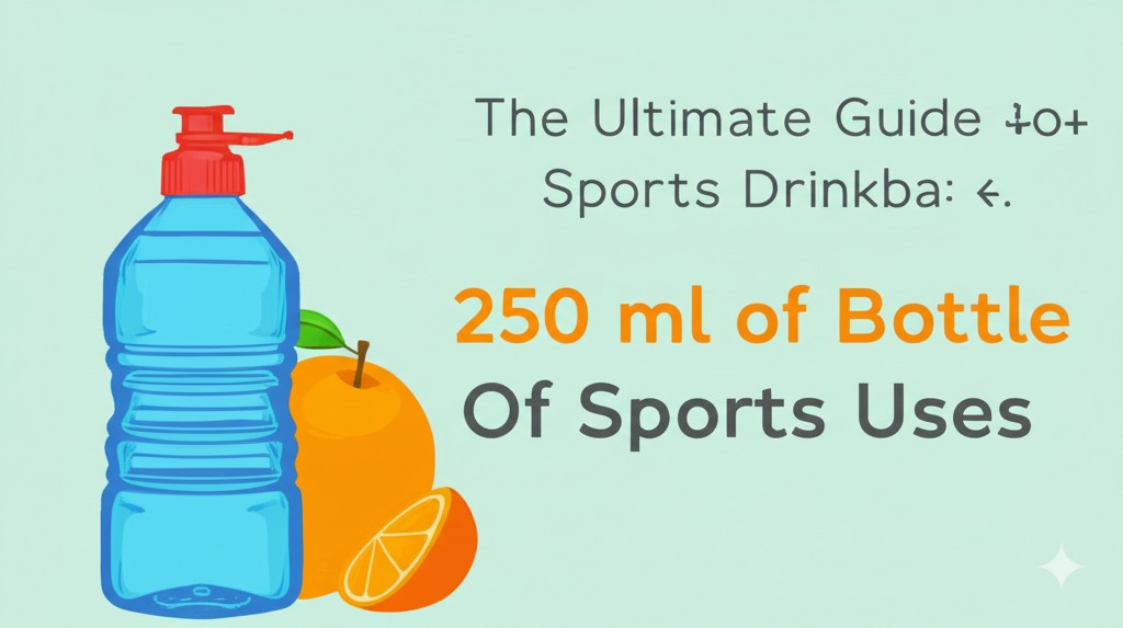 a 250 ml bottle of a sports drink