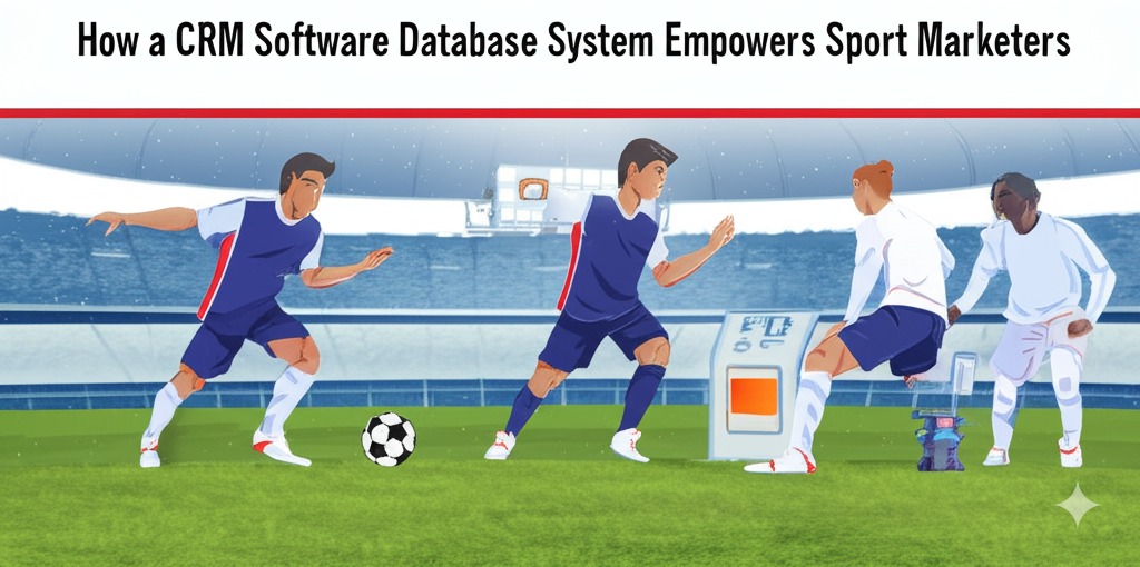 a crm software database system provides sport marketers with