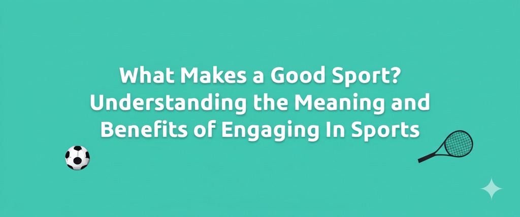 a good sport meaning