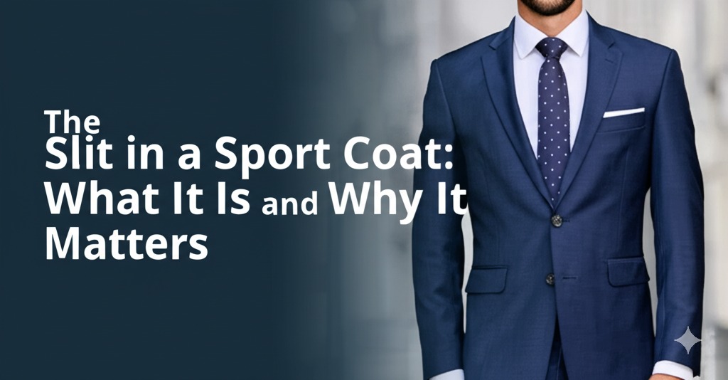 a slit in sport coat