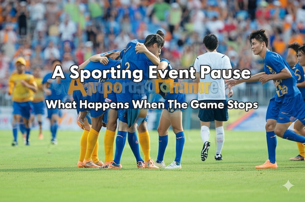 a sporting event pause